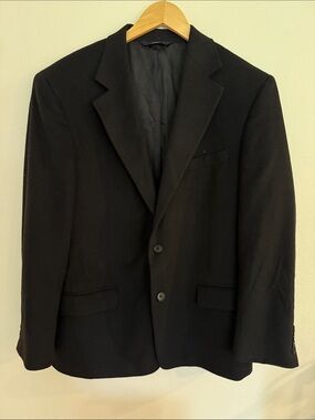 Brooks Brothers 346 Black Cashmere Men's Two-Button Blazer great cond 42R